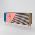 GLAMOROUS STRIPE Aparador de 3 Portas