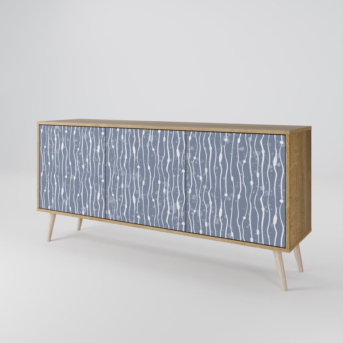 GRAPHITE RAIN Aparador de 3 Portas