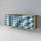 OUT OF CONTEXT Aparador de 3 Portas em Efeito Carvalho