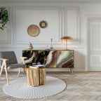 GOLD DUST Aparador de 3 Portas em Efeito Carvalho