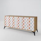 HAZY NOSTALGIA 3-Door Sideboard in Oak Effect