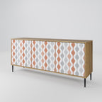 HAZY NOSTALGIA 3-Door Sideboard in Oak Effect