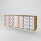 HAZY NOSTALGIA 3-Door Sideboard in Oak Effect