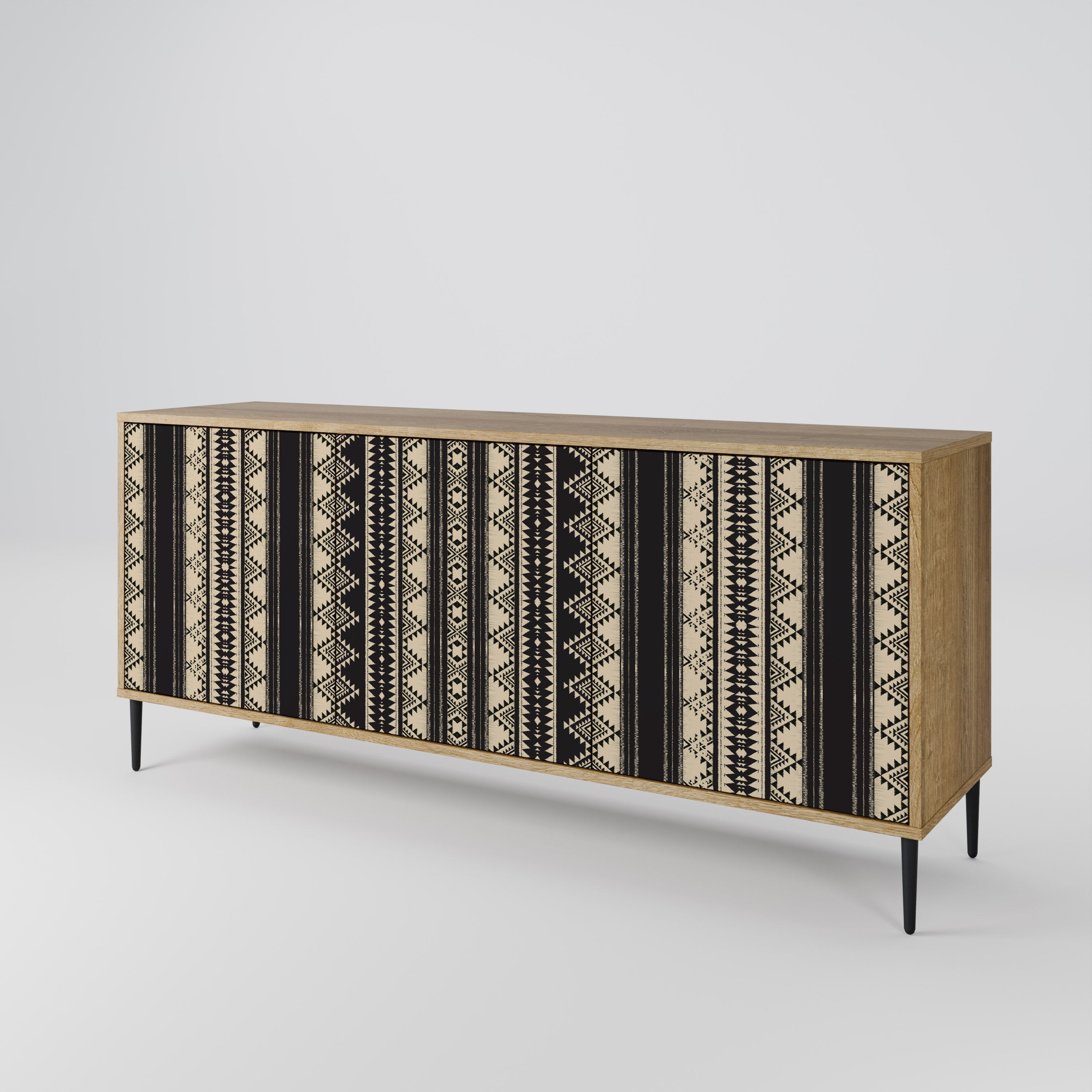 AZTEC 3-Door Sideboard in Oak Effect