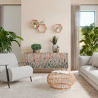 BUILDING THE FUTURE Aparador de 3 Portas em Efeito Carvalho