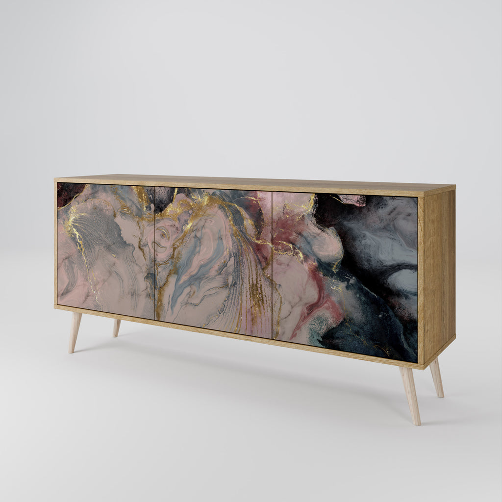 GILDED SWIRLS Aparador de 3 Portas