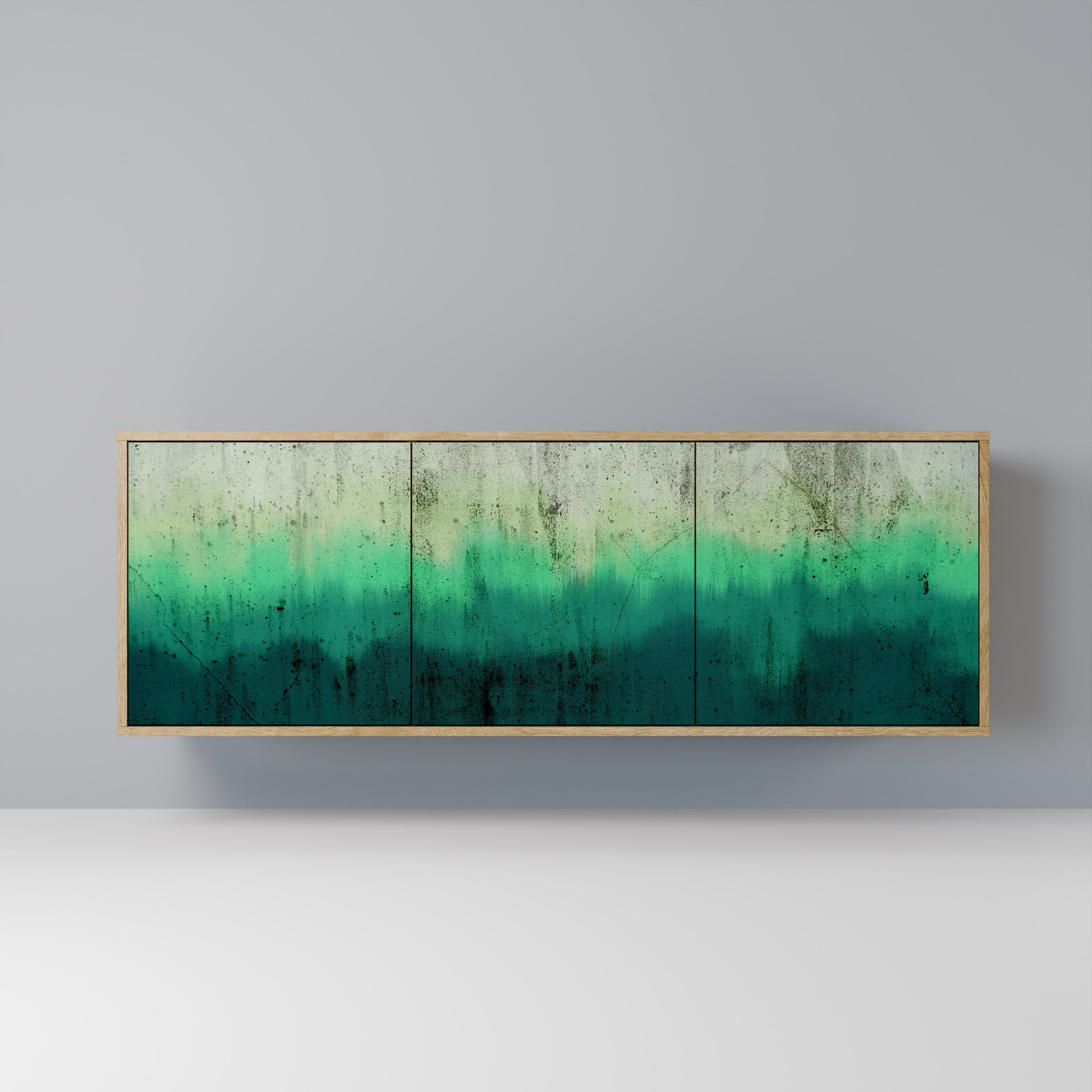 NORTHERN LIGHTS Aparador de 3 Portas em Efeito Carvalho