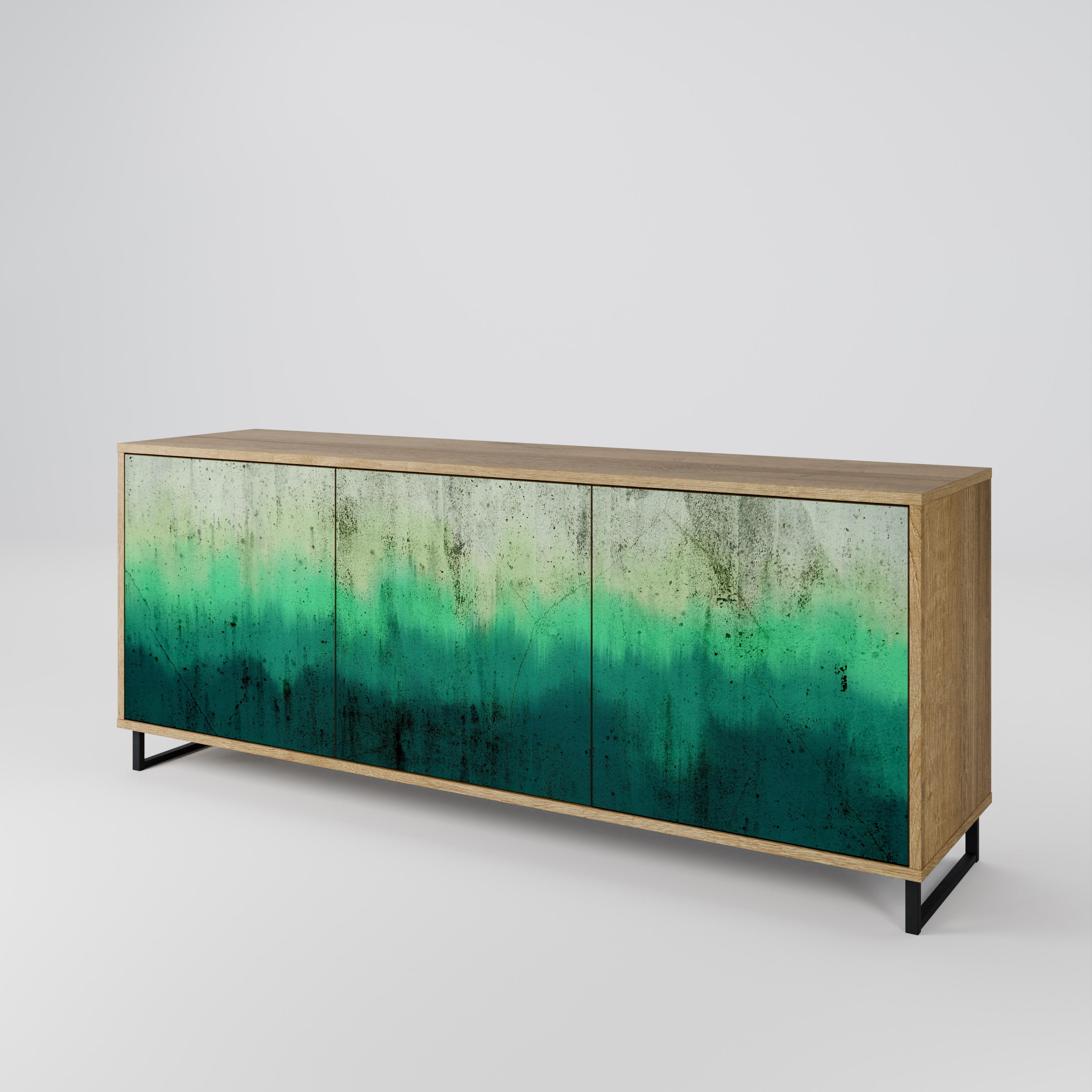 NORTHERN LIGHTS 3-Door Sideboard in Oak Effect