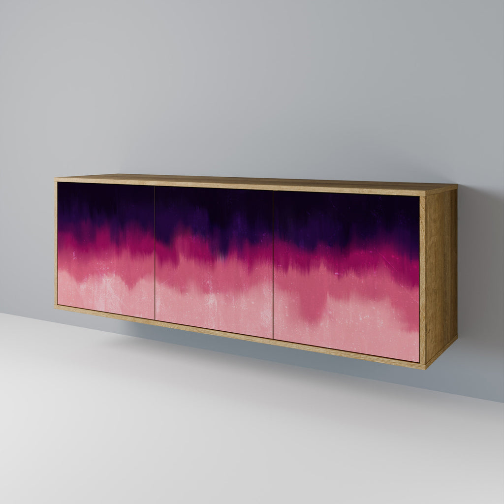 AURORA BOREALIS 3-Door Sideboard in Oak Effect