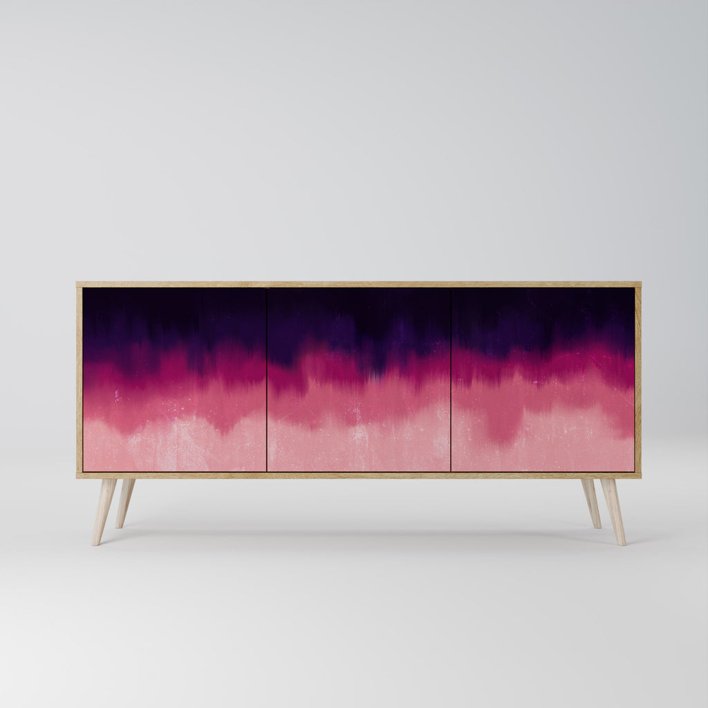 AURORA BOREALIS 3-Door Sideboard in Oak Effect
