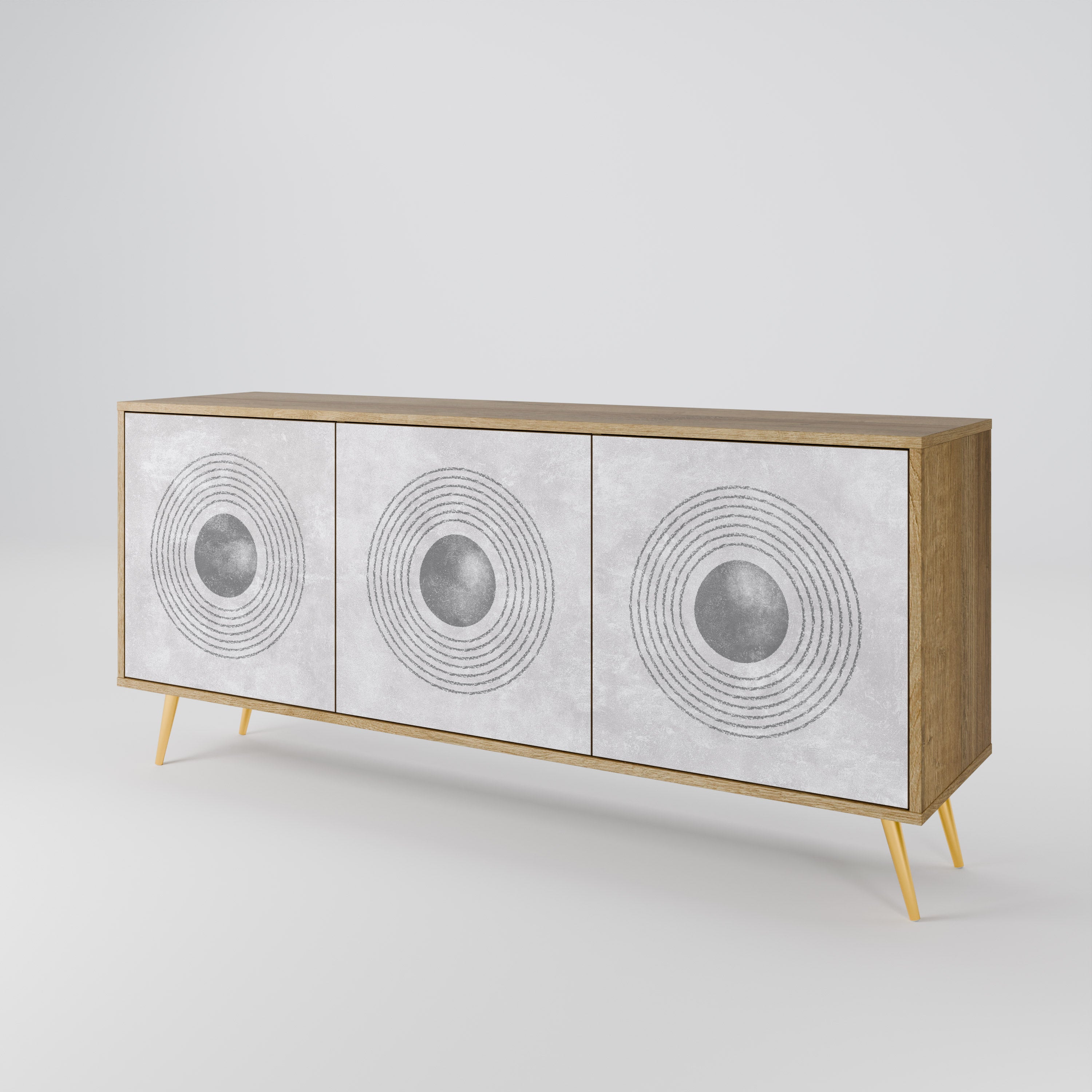 SOLID CIRCLES 3-Door Sideboard