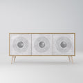 SOLID CIRCLES 3-Door Sideboard in Oak Effect
