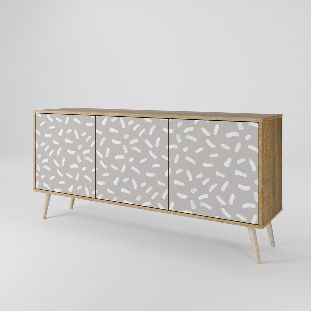 PASSING SECONDS Aparador de 3 Portas em Efeito Carvalho