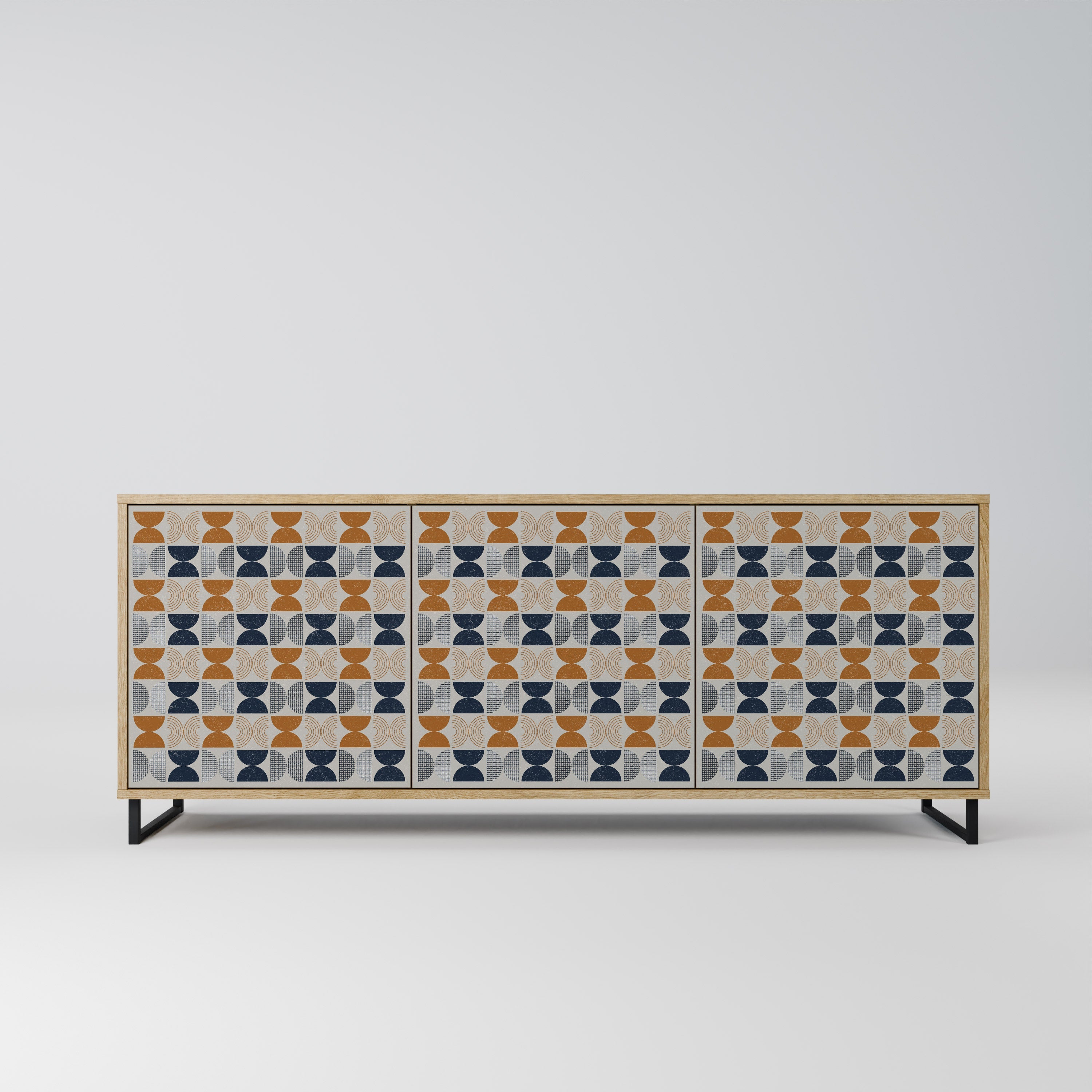 REFLECTION RANGE Aparador de 3 Portas em Efeito Carvalho