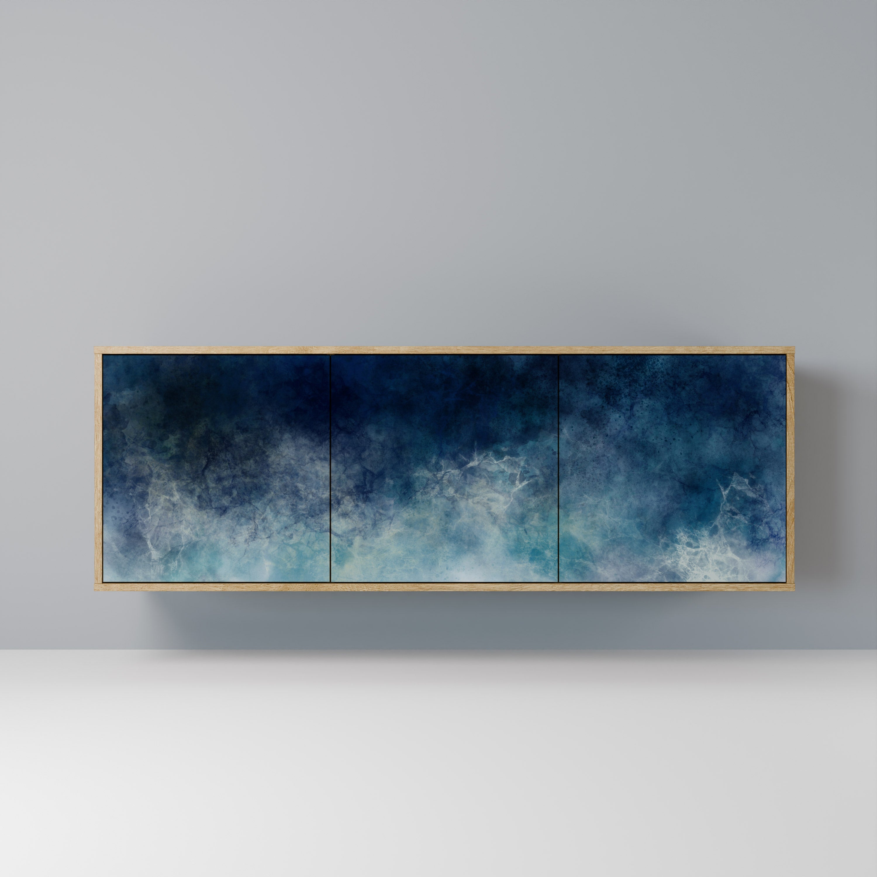 CELESTIAL FALL Aparador de 3 Portas em Efeito Carvalho