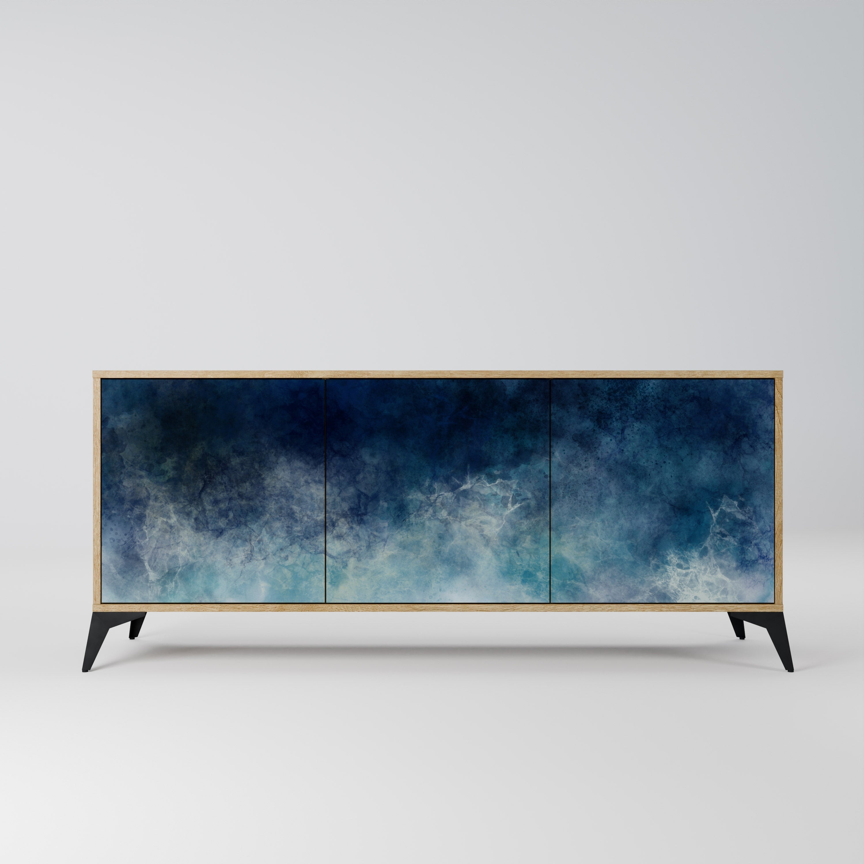 CELESTIAL FALL Aparador de 3 Portas em Efeito Carvalho