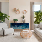 CELESTIAL FALL 3-Door Sideboard in Oak Effect