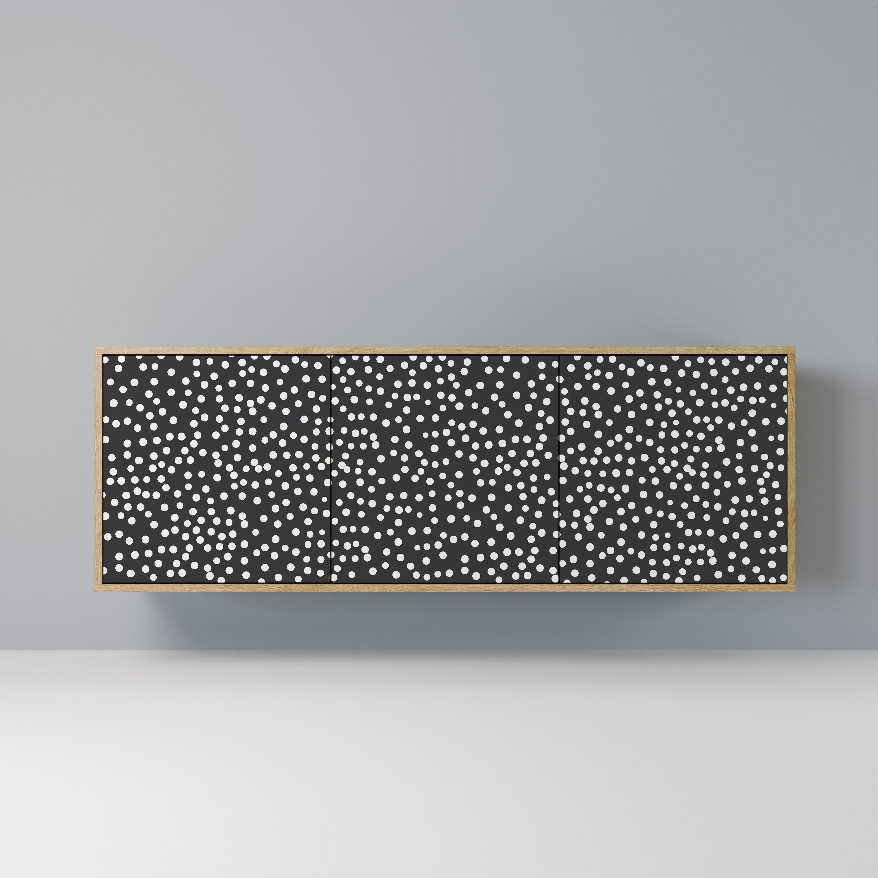 BLINDING LIGHTS Aparador de 3 Portas em Efeito Carvalho