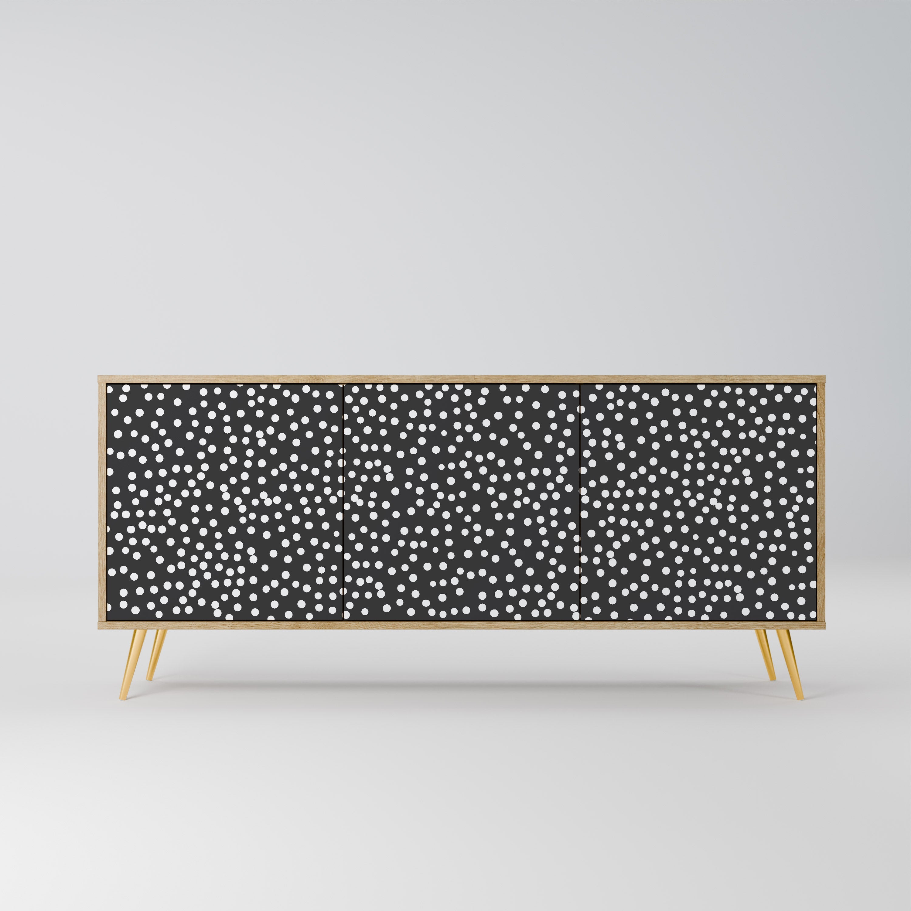 BLINDING LIGHTS Aparador de 3 Portas em Efeito Carvalho