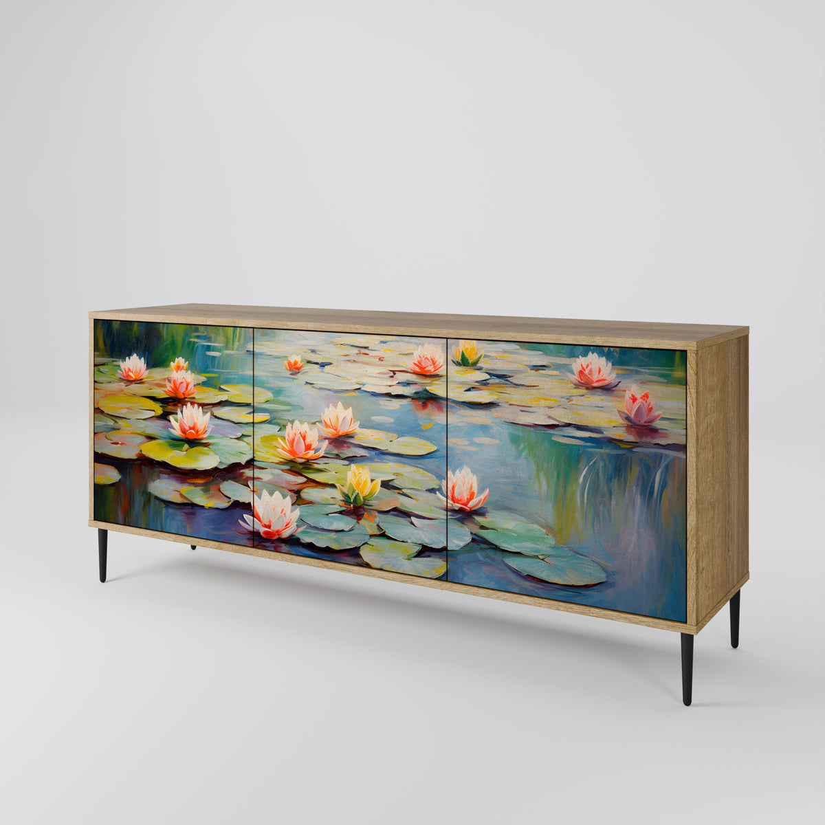 BLOOMING WATERS Aparador de 3 Portas