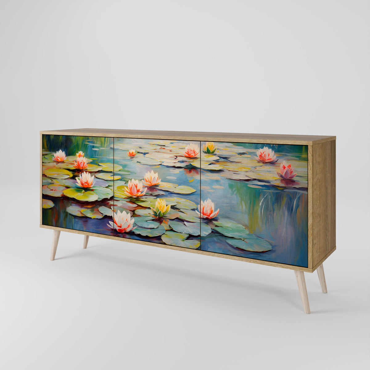 BLOOMING WATERS Aparador de 3 Portas