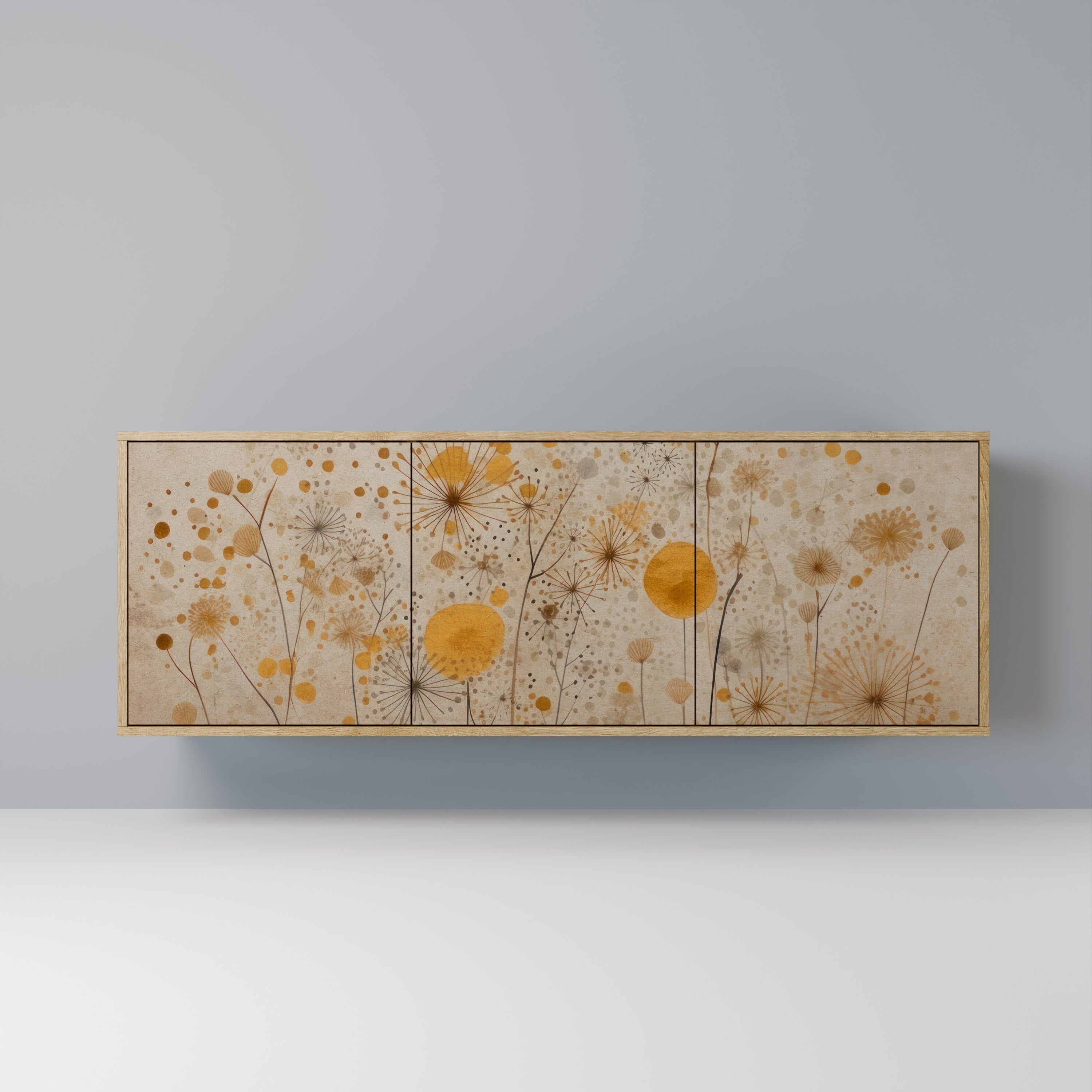 MORNING GLADE Aparador de 3 Portas em Efeito Carvalho