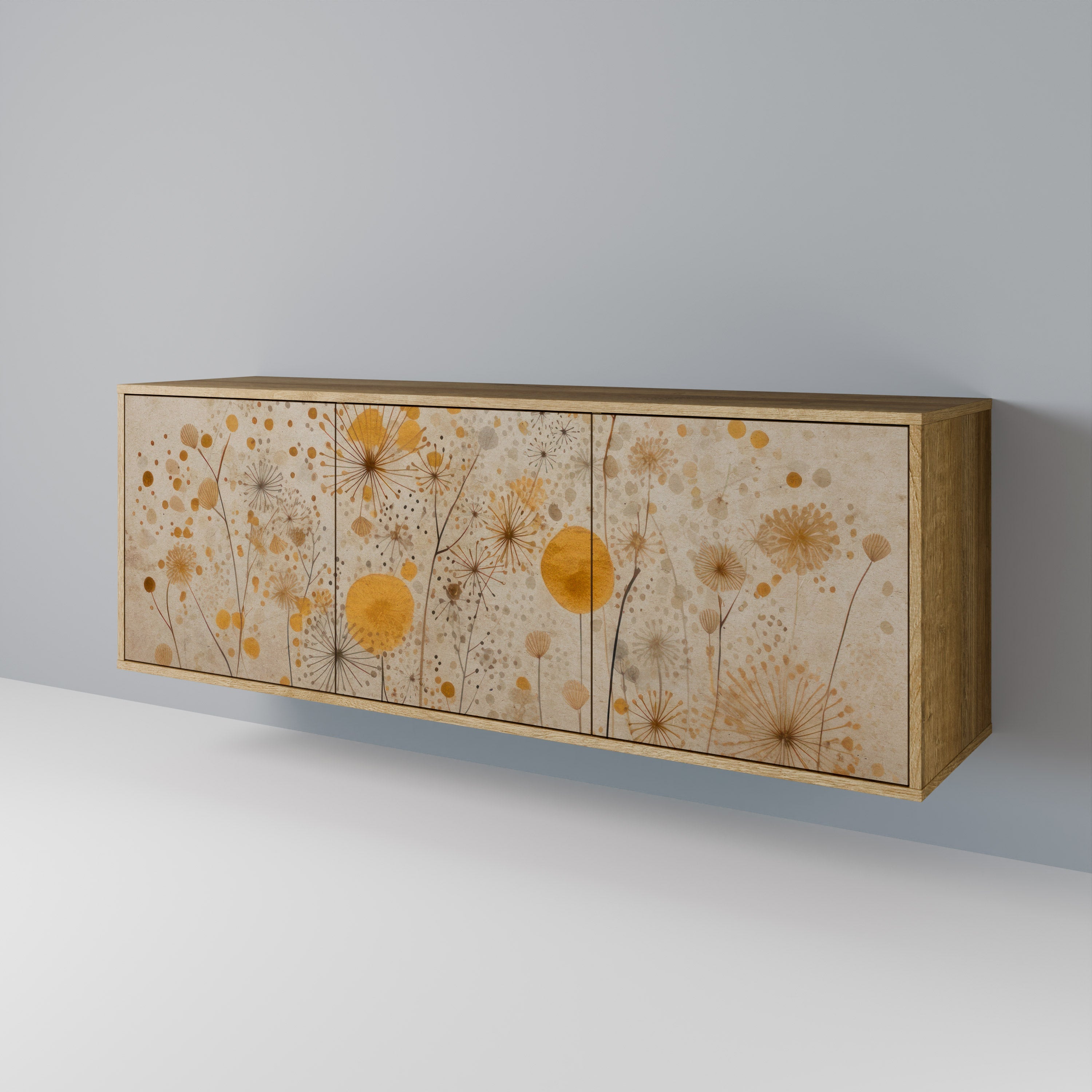 MORNING GLADE 3-Door Sideboard in Oak Effect