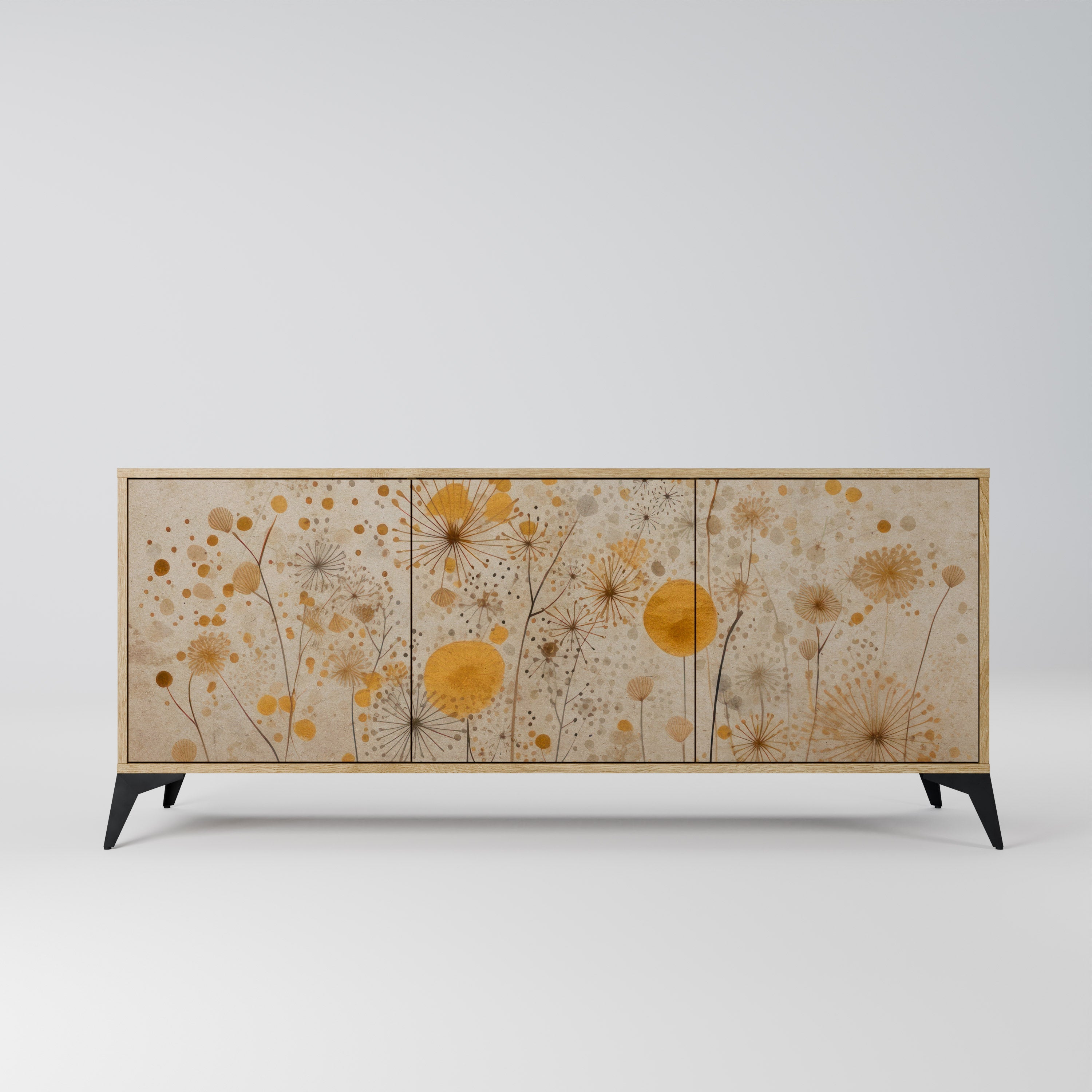 MORNING GLADE Aparador de 3 Portas em Efeito Carvalho