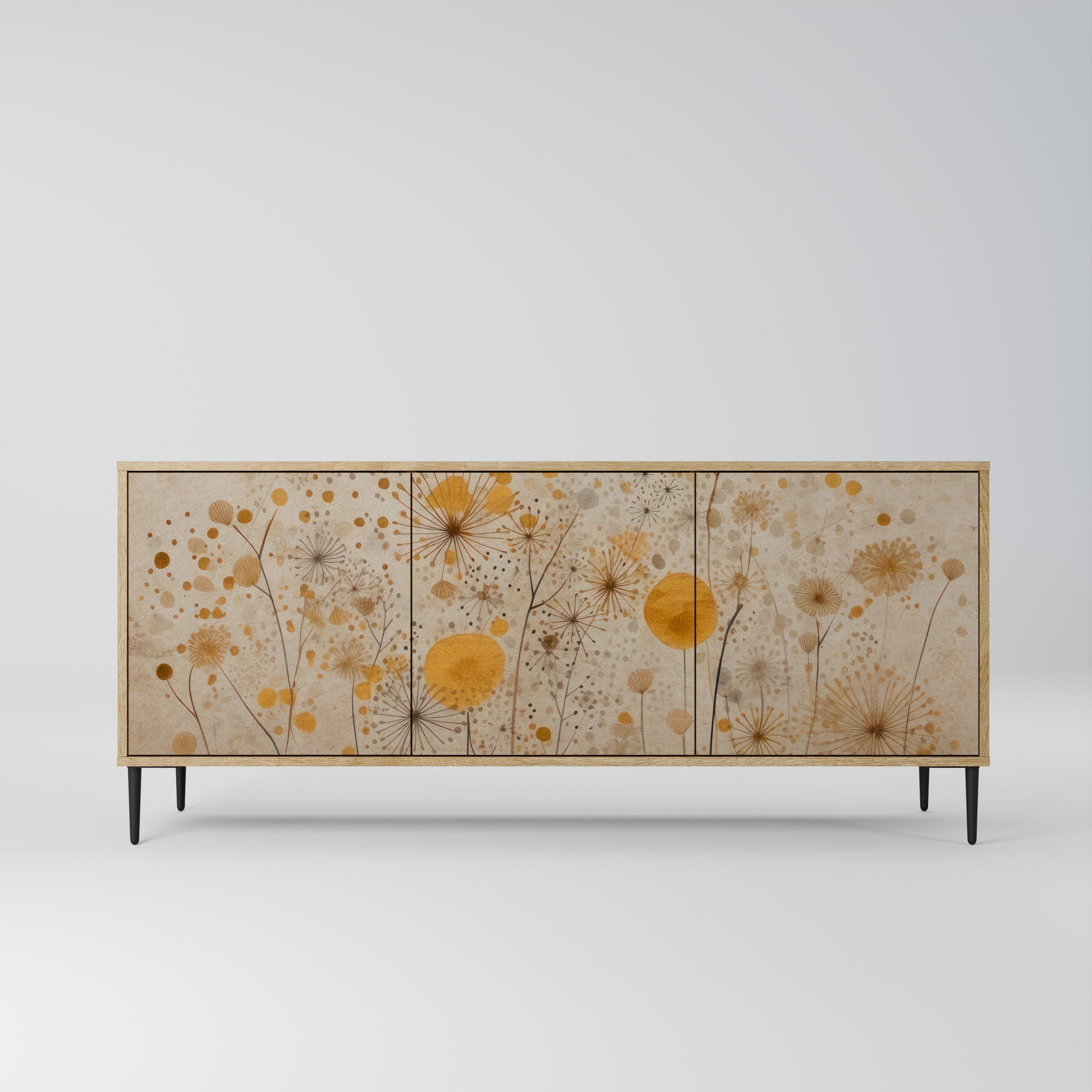 MORNING GLADE Aparador de 3 Portas em Efeito Carvalho