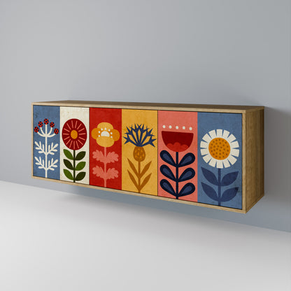 SCANDIC FLOWERET 3-Door Sideboard