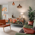 STYLISH BEAUTY Aparador de 3 Portas em Efeito Carvalho