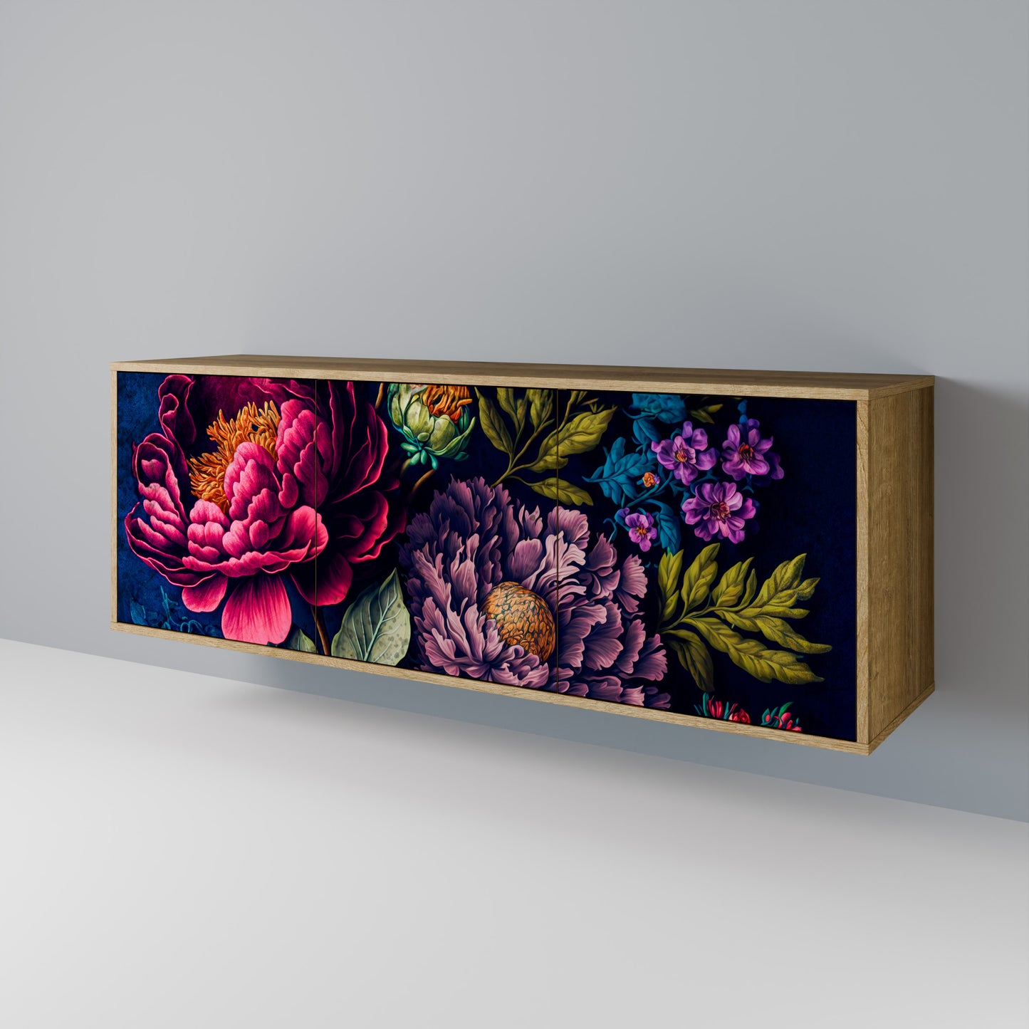 BLOOMING ELEGANCE Aparador de 3 Portas