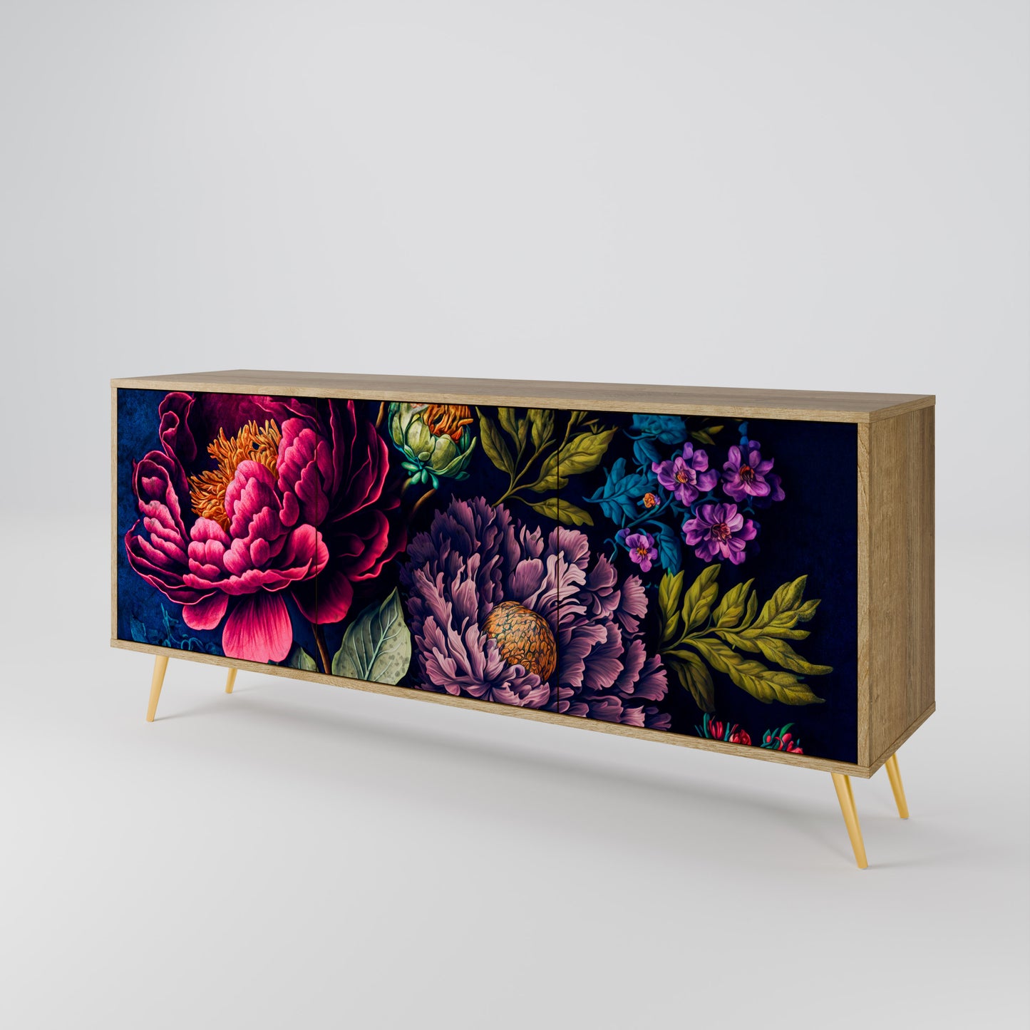 BLOOMING ELEGANCE Aparador de 3 Portas