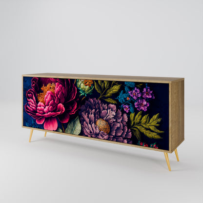 BLOOMING ELEGANCE Aparador de 3 Portas