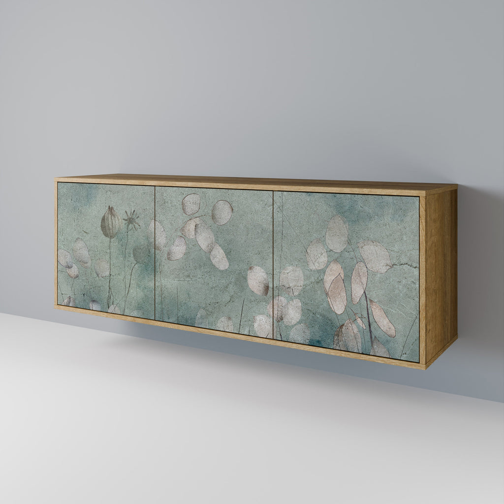 NIGHT LADY 3-Door Sideboard in Oak Effect