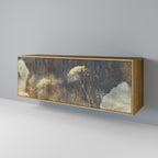 GENTLE POWER Aparador de 3 Portas em Efeito Carvalho