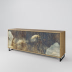 GENTLE POWER Aparador de 3 Portas em Efeito Carvalho