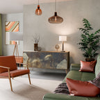 GENTLE POWER Aparador de 3 Portas em Efeito Carvalho