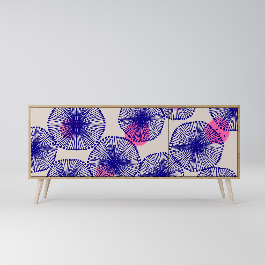 MAGIC NATURE Aparador de 3 Portas em Efeito Carvalho