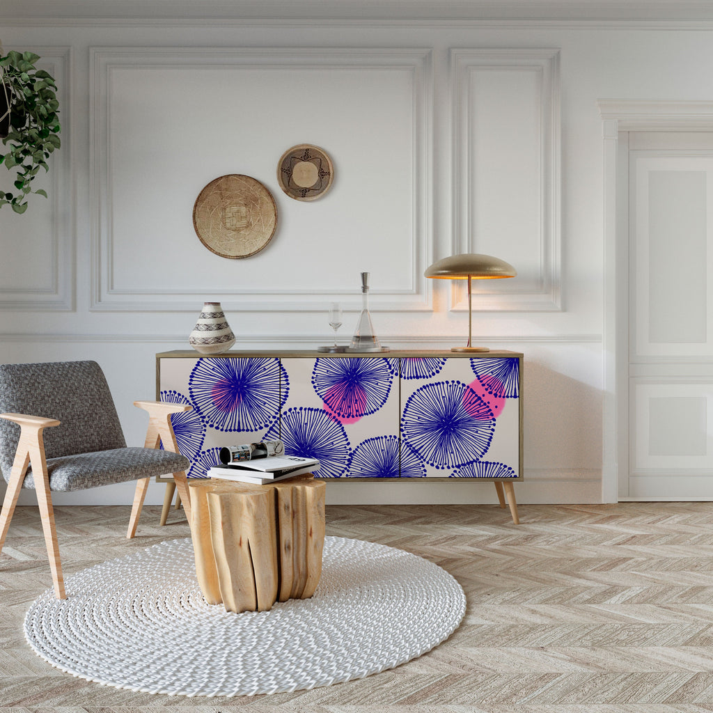 MAGIC NATURE Aparador de 3 Portas em Efeito Carvalho