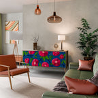 SPRING THOUGHTS Aparador de 3 Portas em Efeito Carvalho