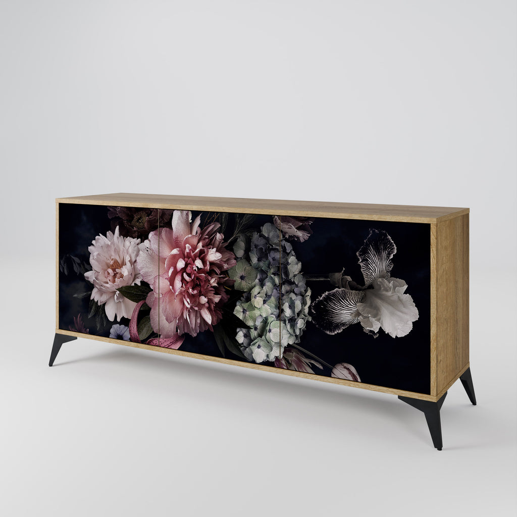 PURE BLOSSOM 3-Door Sideboard in Oak Effect