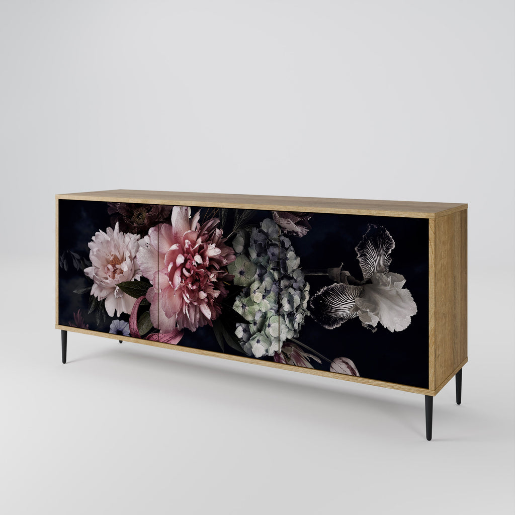 PURE BLOSSOM 3-Door Sideboard in Oak Effect