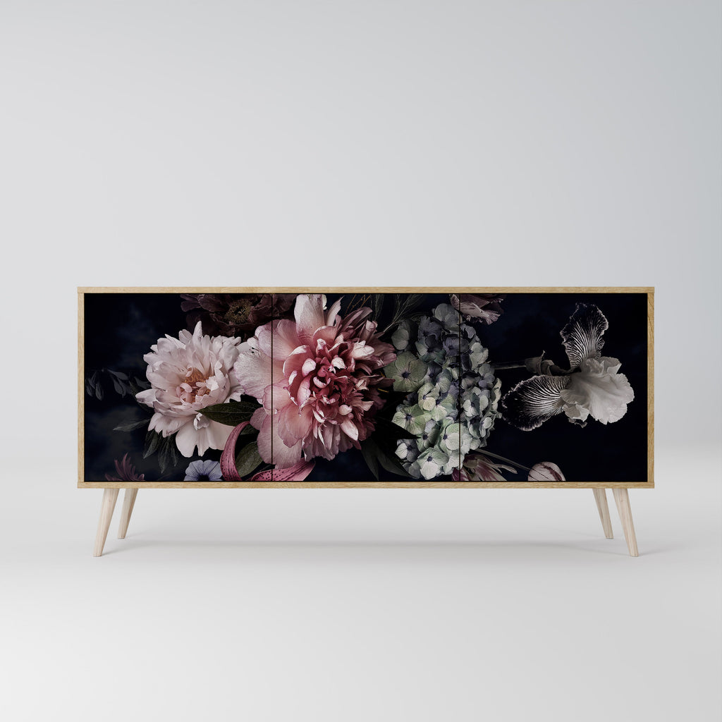 PURE BLOSSOM 3-Door Sideboard in Oak Effect