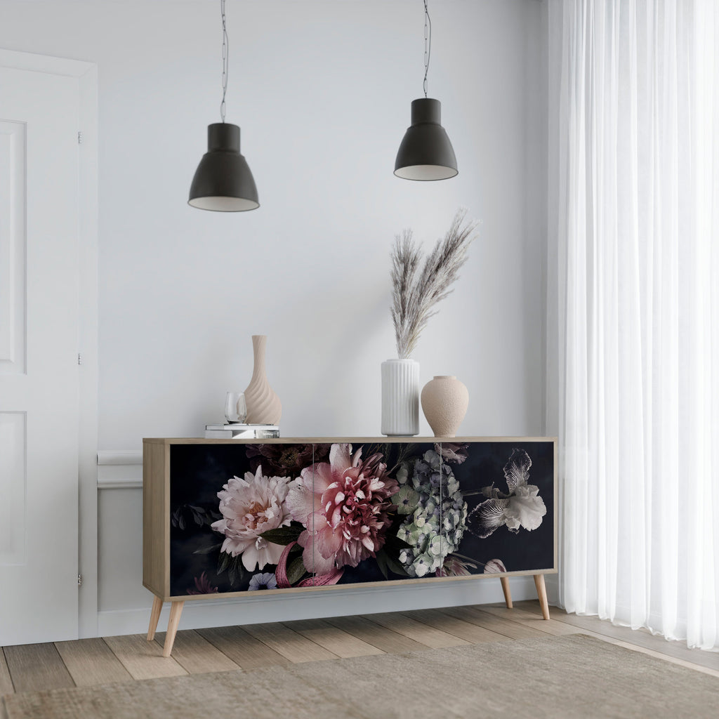 PURE BLOSSOM 3-Door Sideboard in Oak Effect