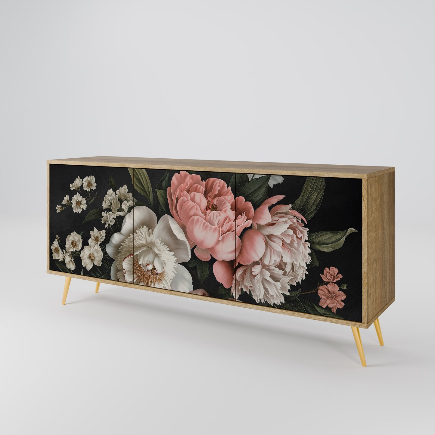 LUSH ELEGANCE Aparador de 3 Portas