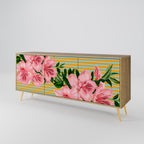 FRAGILE BEAUTY 3-Door Sideboard in Oak Effect
