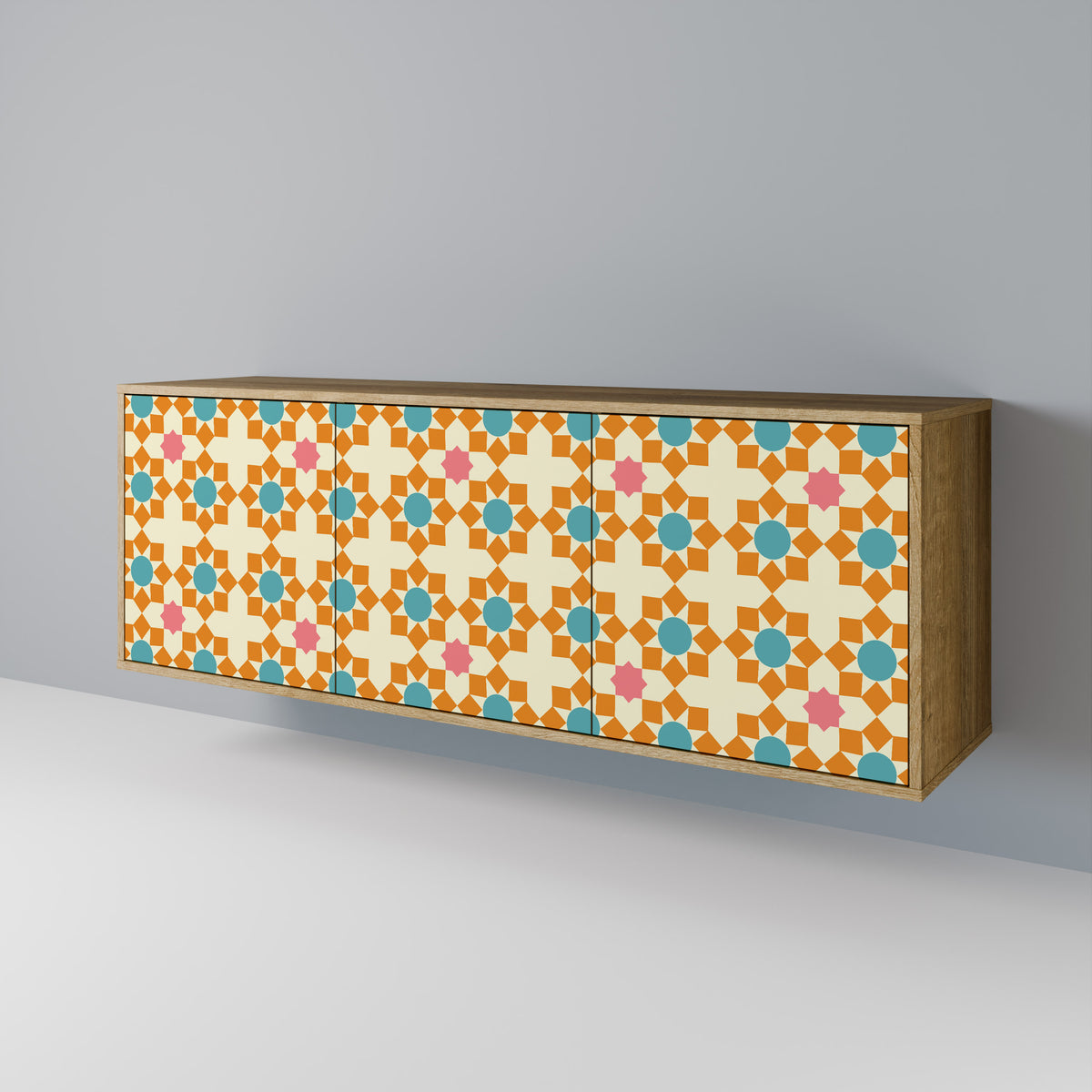 FLORAL DECOR 3-Door Sideboard