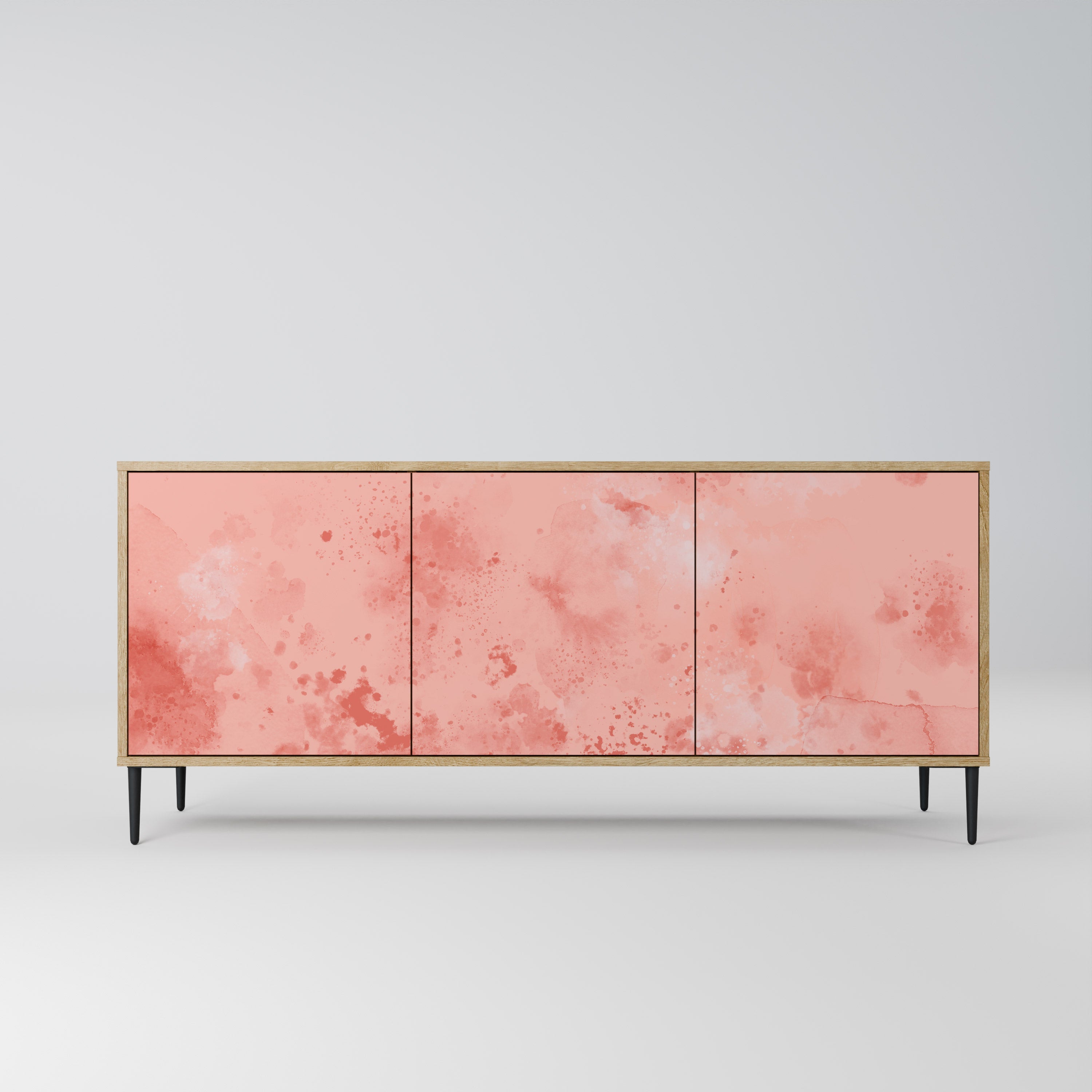 CRANE DANCE Aparador de 3 Portas em Efeito Carvalho