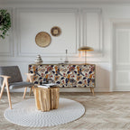 EMINENT HOOPOE Aparador de 3 Portas em Efeito Carvalho